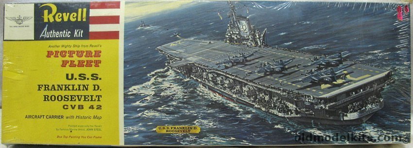 Revell 1/547 CVB-42 USS Franklin D Roosevelt - Midway Class Aircraft Carrier - Picture Fleet Issue - (CV-42), H321 plastic model kit